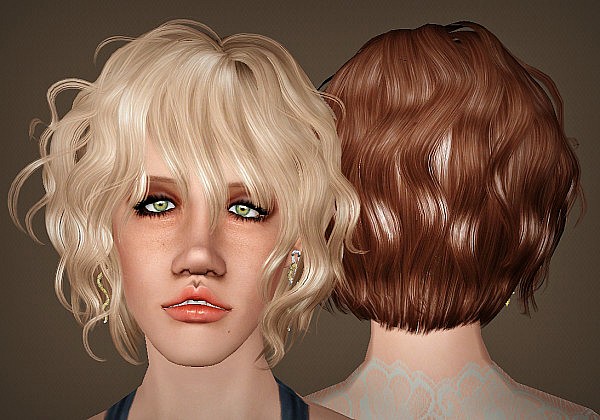 Newsea`s Blossom Story hairstyle retextured by Marie Antoinette for Sims 3