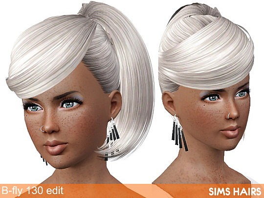 B-fly Sims 130 AF hairstyle retexture by Sims Hairs