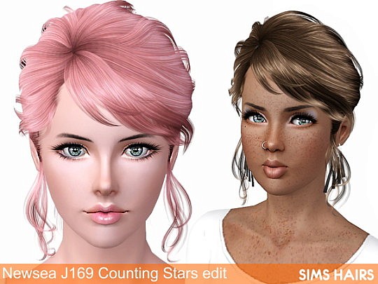 Newsea’s J169 Counting Stars AF retexture by Sims Hairs