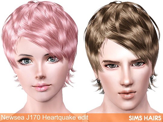 Newsea J170 Heartquake AM AF retextured by Sims Hairs