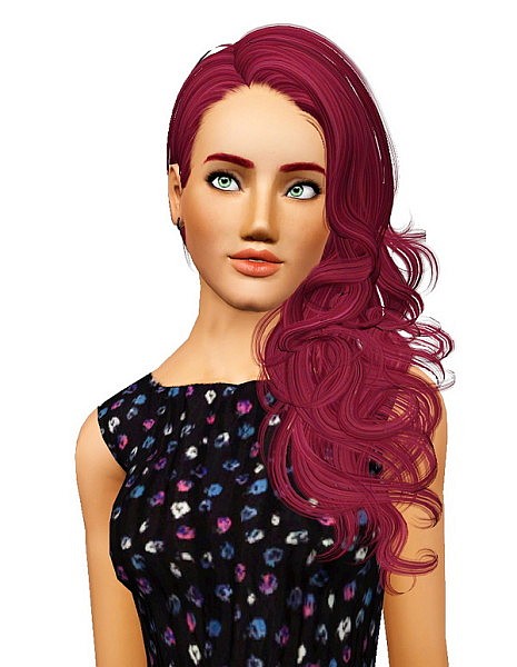 Newsea’s Bittersweet hairstyle retextured by Pocket for Sims 3