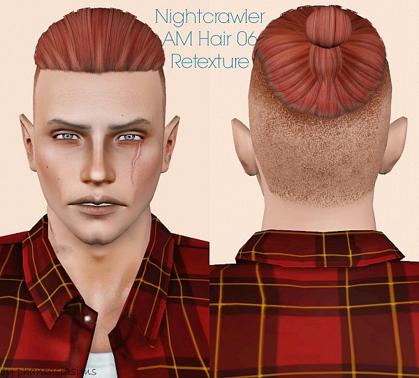 Nightcrawler Hairstyle 06 retextured by Jassi for Sims 3