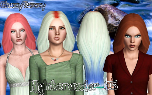 Nightcrawler 05 hairstyle retextured by Chazy Bazzy for Sims 3