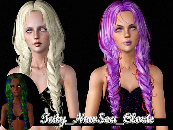 Newsea`s Cloris hairstyle retextured by Taty for Sims 3