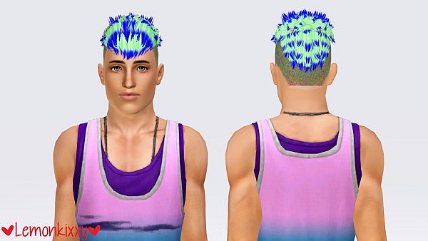 Jan Hairstyle 05 retextured by Lemonkixxy for Sims 3