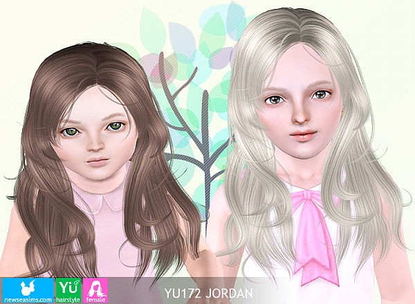 Hairstyle YU 175 Jordan by Newsea for Sims 3
