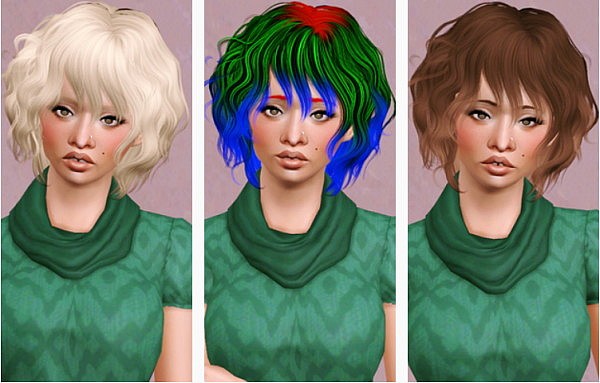 Newsea`s Blossom Story hairstyle retextured by Beaverhausen for Sims 3