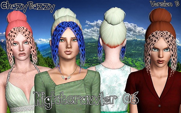 Nightcrawler 06 hairstyle retextured by Chazy Bazzy for Sims 3