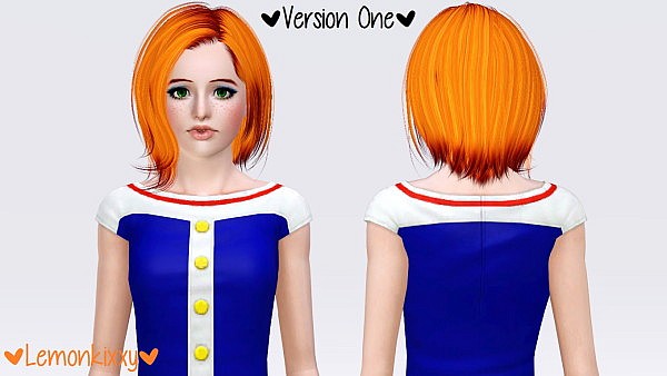Newsea`s Perry hairstyle retextured by Lemokixxy for Sims 3