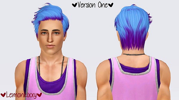 NewSea`s Adonis hairstyle retextured by Lemonkixxy for Sims 3