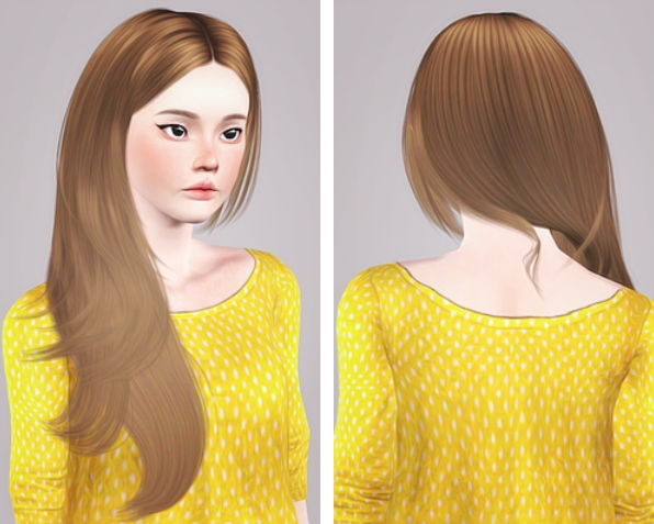 Cazy`s 144 Rochelle hairstyle retextured by Liahx for Sims 3