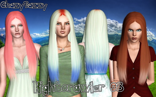 Nightcrawler Hairstyle 08 retextured by Chazy Bazzy for Sims 3
