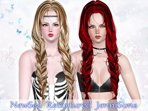 Newsea`s Cloris hairstyle retextured by Jenni Sims for Sims 3