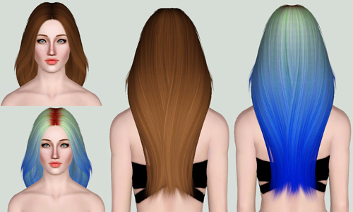 Nightcrawler hairstyle 05 retextured by Electra for Sims 3