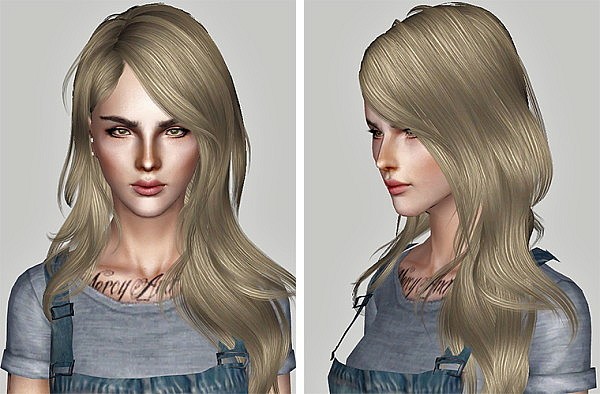 Newsea`s Serenity hairstyle retextured by Sweet Sugar for Sims 3