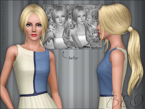 Skysims hairstyles 083 208  by Beo for Sims 3