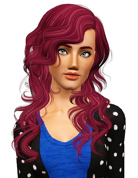 Newsea`s NightBloom hairstyle retextured by Pocket for Sims 3