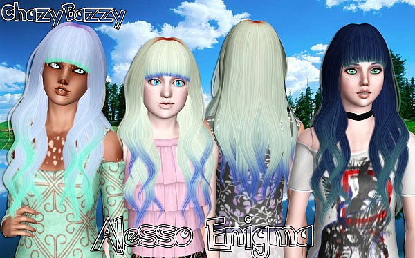 Alesso`s Enigma hairstyle retextured by Chazy Bazzy for Sims 3
