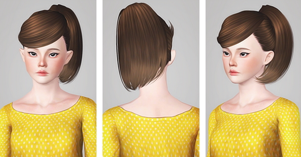 Butterflysims 130 hairstyle retextured by Liahx for Sims 3