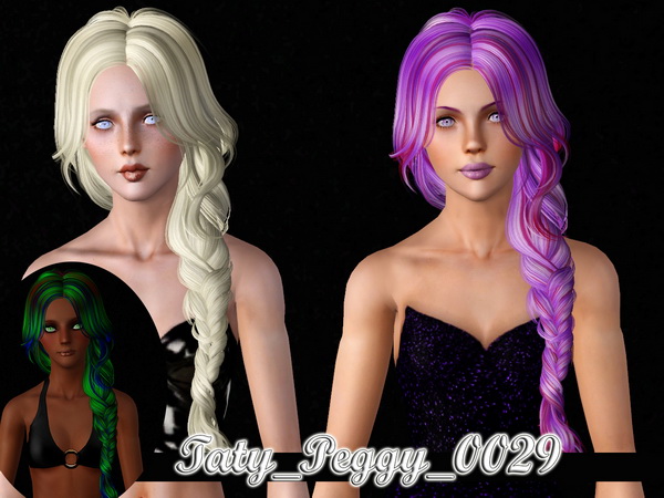 Peggys 2 hairstyles retextured by Taty for Sims 3