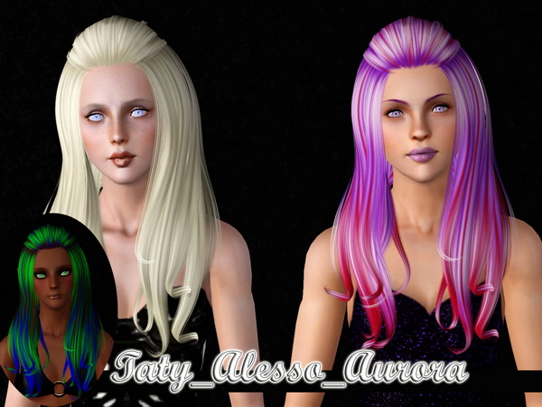 Alesso`s 3 hairstyle retextured by Taty for Sims 3