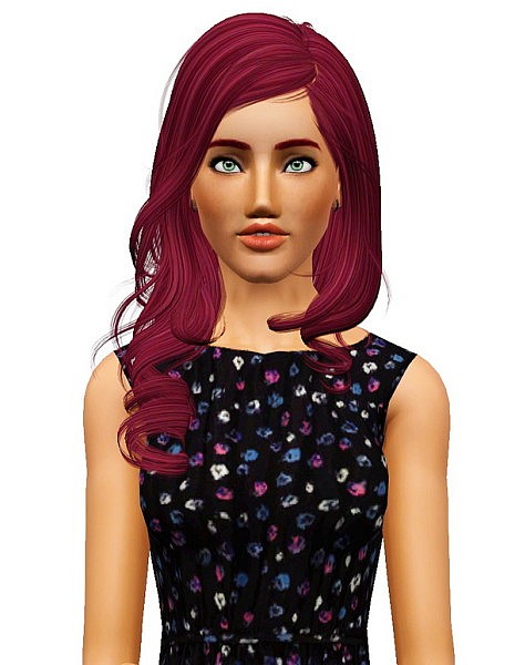 Newsea’s More Than Honey hairstyle retextured  by Sims Hairs for Sims 3