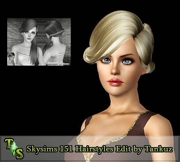 Skysims 151 Hairstyles Edit by Tankuz for Sims 3