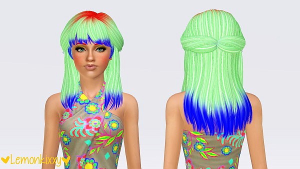Newsea`s Voyage hairstyle retextured by Pocket for Sims 3