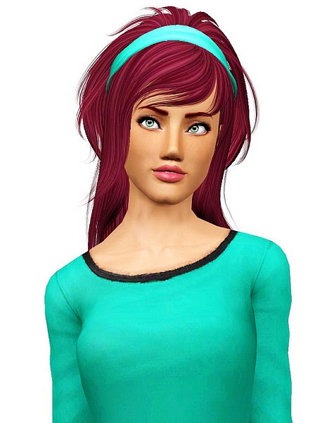 NewSea`s Lilac Fog hairstyle retextured by Pocket for Sims 3