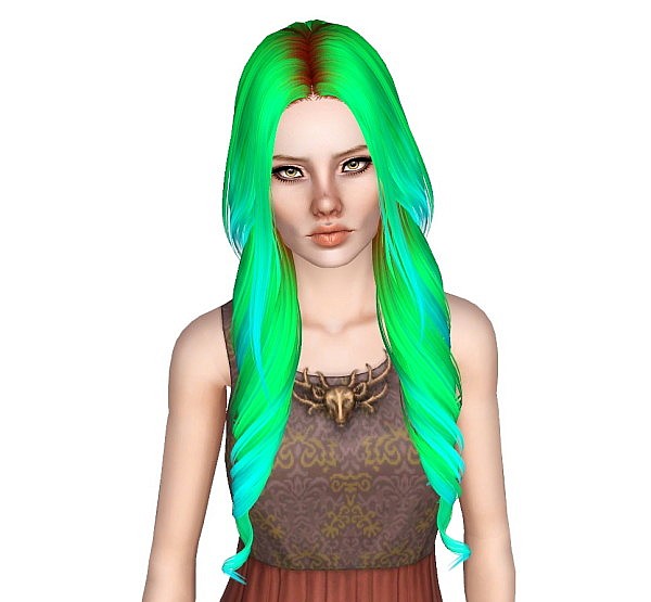 Skysims 216 hairstyle retextured by Monolith for Sims 3