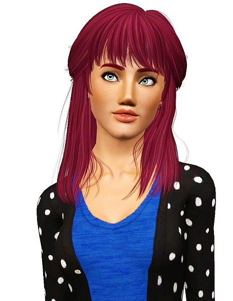 Newsea’s Voyage hairstyle retextured by Pocket for Sims 3