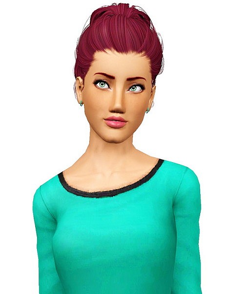 Newsea’s Hanna hairstyle retextured by Pocket for Sims 3