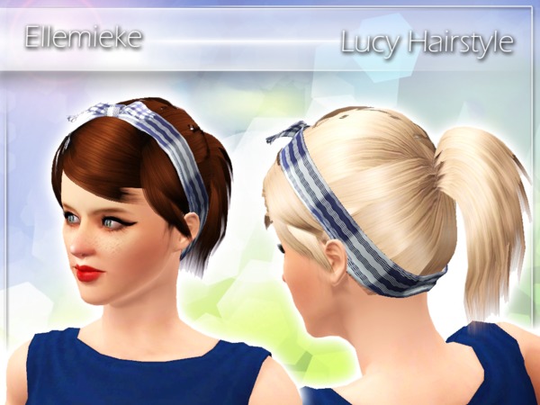 Lucy hairstyle by Ellemieke for Sims 3
