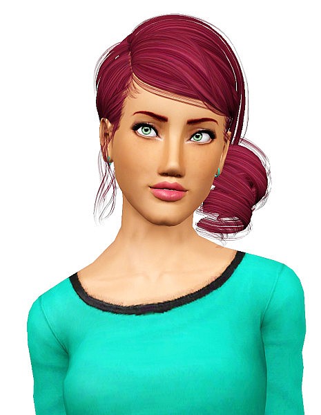 Newsea`s Roll Cake hairstyle retextured by Pocket for Sims 3