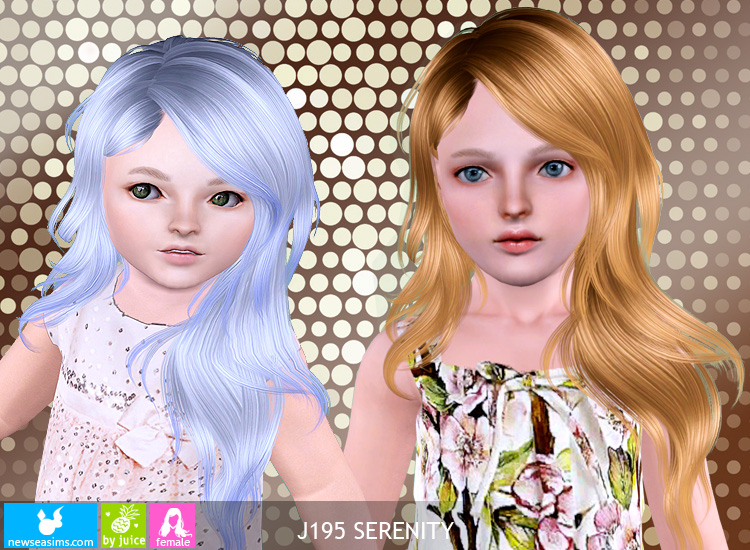 Newsea's J195 Serenity hairstyle by Juice - Sims 3 Hairs