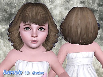 sims 4 cc short bob hair with bangs that has spiky ends