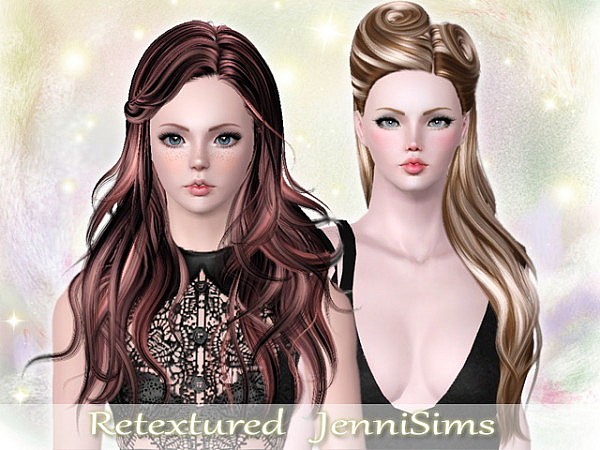 Nightcrawler 21 and Newsea Cameron hairstyle retextured by Jenni Sims for Sims 3