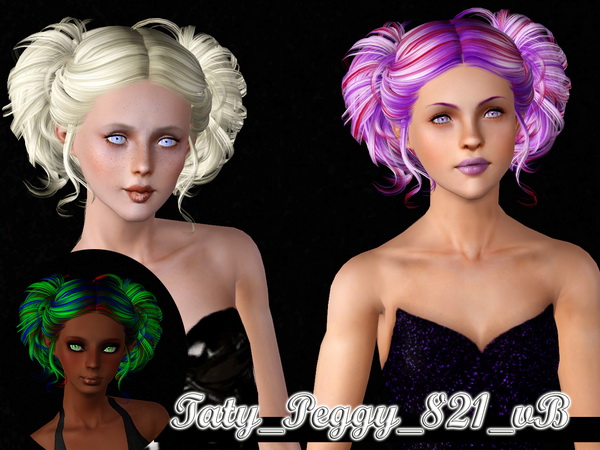 Peggy`s 821 hairstyle retextured by Taty for Sims 3