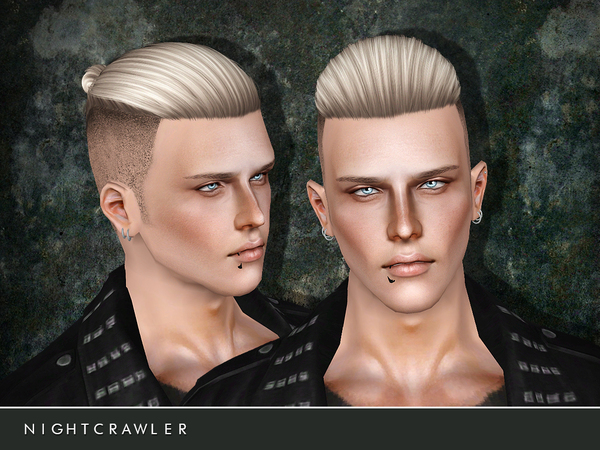 Shaved hairstyle 06 by Nightcrawler for Sims 3