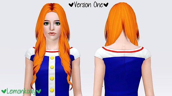 Skysims 216 hairstyle retextured by Lemonkixxy for Sims 3