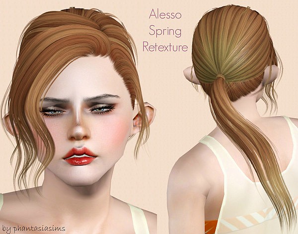 Alesso`s Spring hairstyle retextured by Jassi for Sims 3