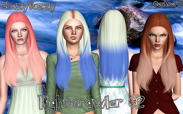 Nightcrawler 021 hairstyle retextured by Chazy Bazzy for Sims 3