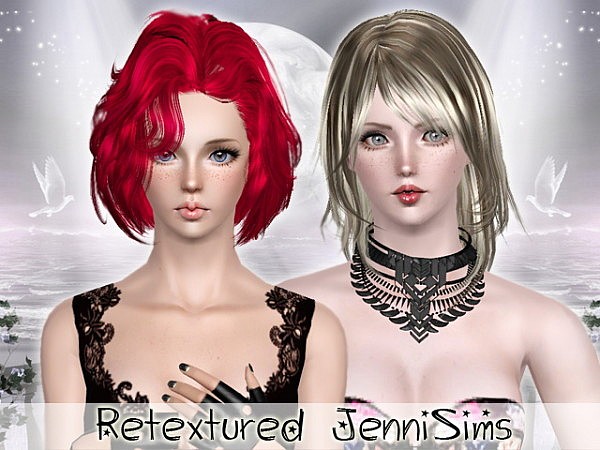 Peggy`s hairstyle retextured by Jenni Sims for Sims 3