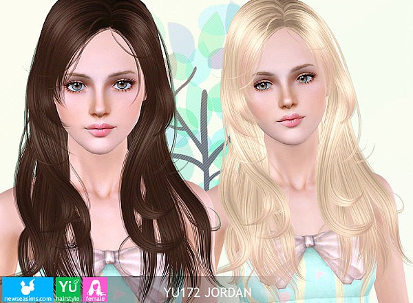 Hairstyle YU 175 Jordan by Newsea for Sims 3