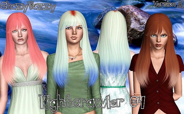 Nightcrawler 04 hairstyle retextured by Chazy Bazzy for Sims 3
