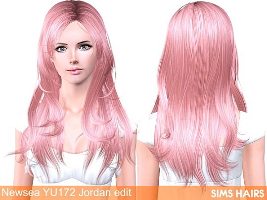 Newsea’s YU172 Jordan hairstyle retexture by Sims Hairs