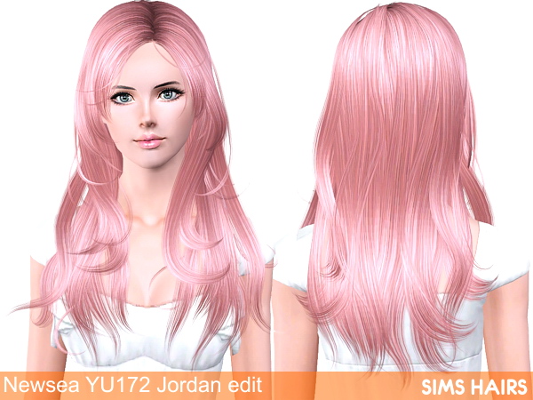 Newsea’s YU172 Jordan hairstyle retexture by Sims Hairs for Sims 3