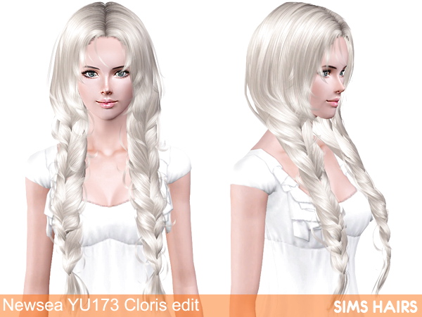 Newsea YU173 Cloris AF retexture by Sims Hairs for Sims 3