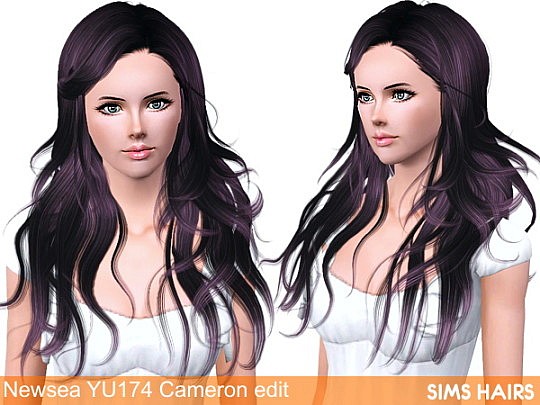 Newsea’s YU174 Cameron hairstyle retexture by Sims Hairs