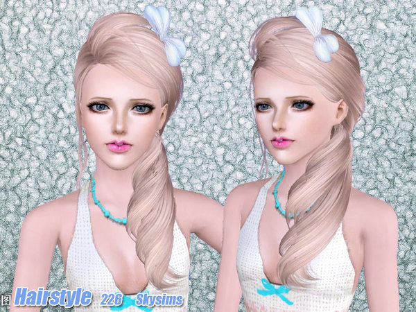 Hairstyle 226 by Skysims for Sims 3